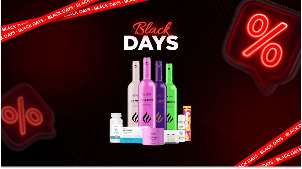 BLACK DAYS w DUOLIFE  — tylko od 27.11 godziny popołudniowe  do 1.12*!